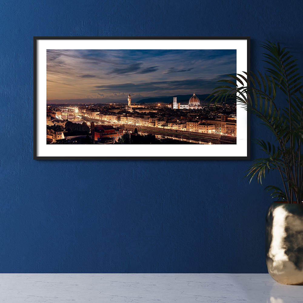 Beautiful wall art of Sunset over the city of Florence