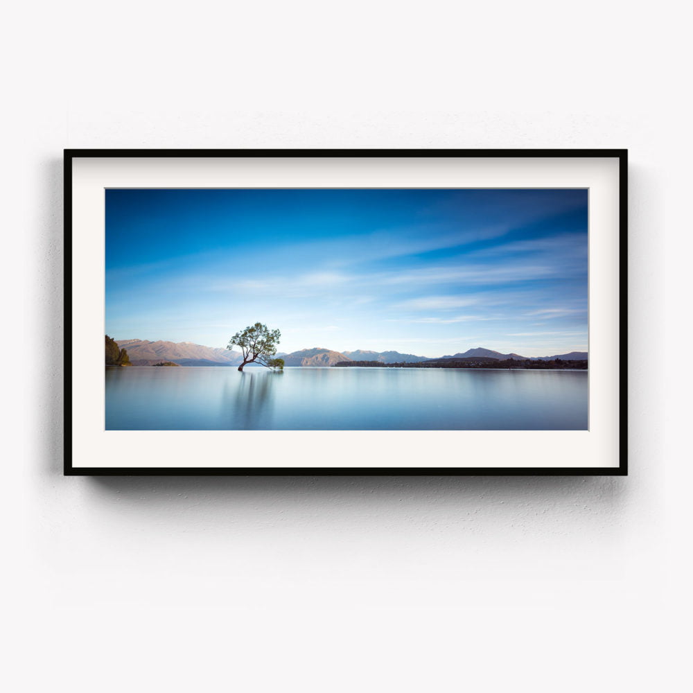 Framed Art Print of Lake Wanaka just before sunrise