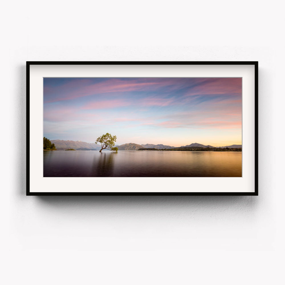 Framed Art Print of Lake Wanaka at sunrise