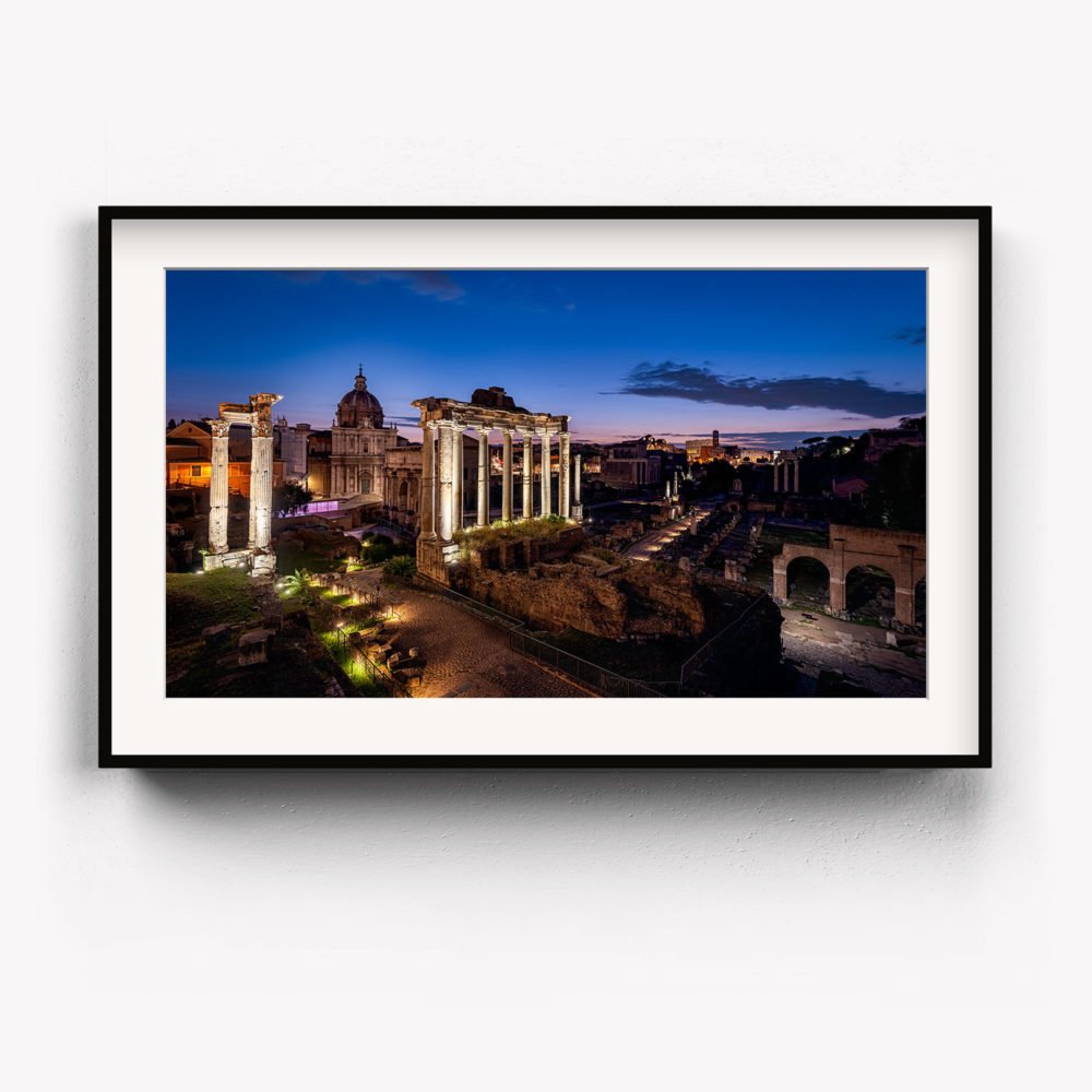 Framed Art Print of The Roman Forum just before Dawn