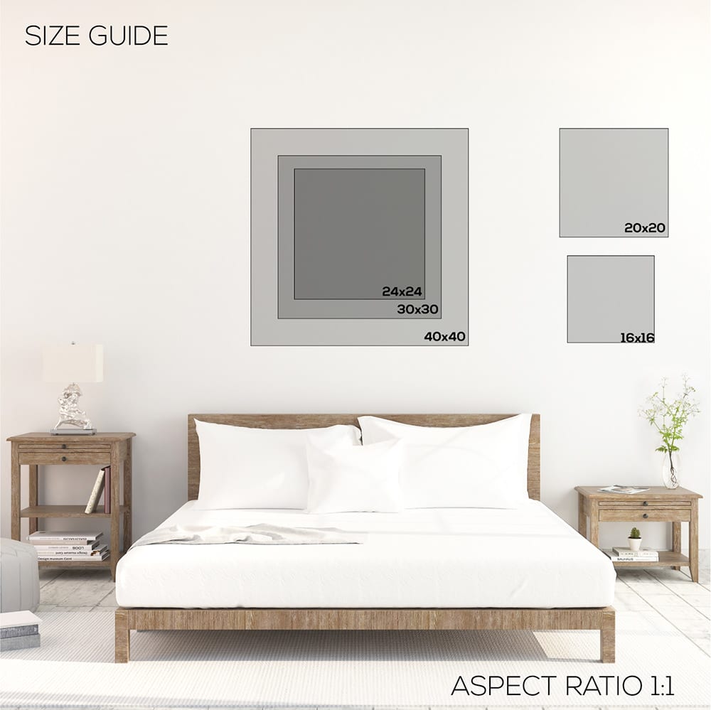 1:1 Wall Art Size Guide