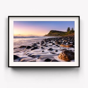 Framed Art Print of a beautiful sunrise over Lennox Point